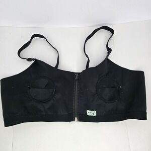Motif‎ Medical Hands-Free Pumping Bra Women Large Plus Black Zip up Adjustable